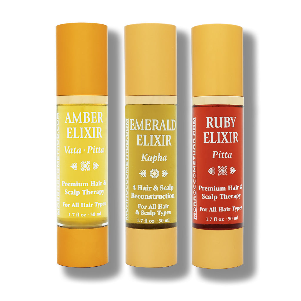 Tri-Color Hair Restoring Elixir Set by Morrocco Method International
