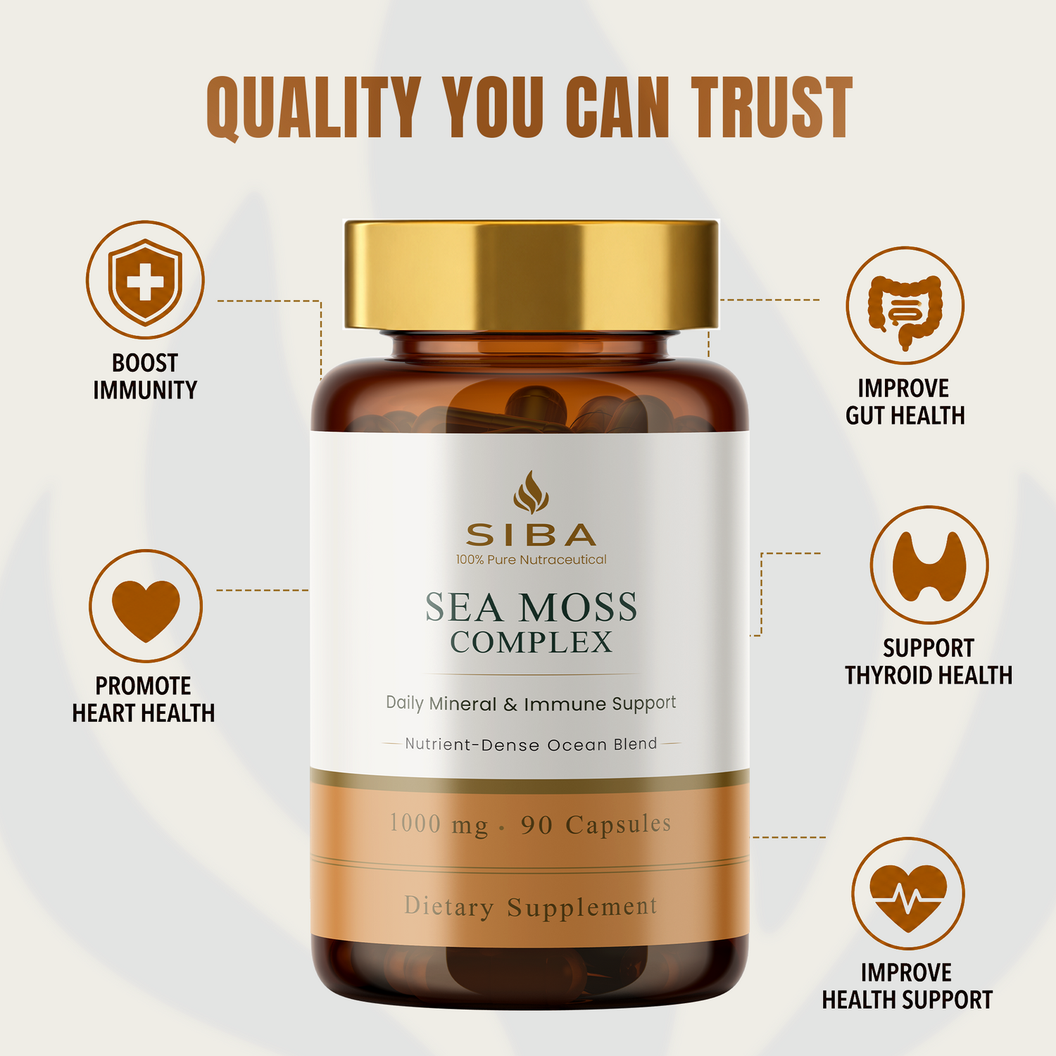 Sea Moss Capsules by Siba Vitamins Store