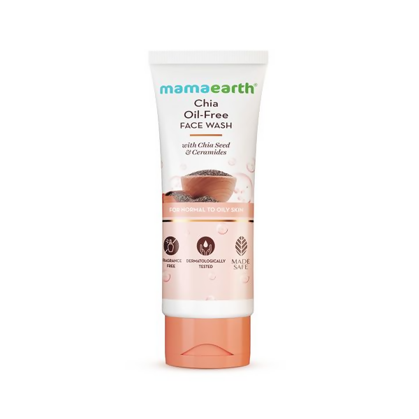 Mamaearth Chia Oil-Free Face Wash with Chia Seed &amp; Ceramides for Normal to Oily Skin
