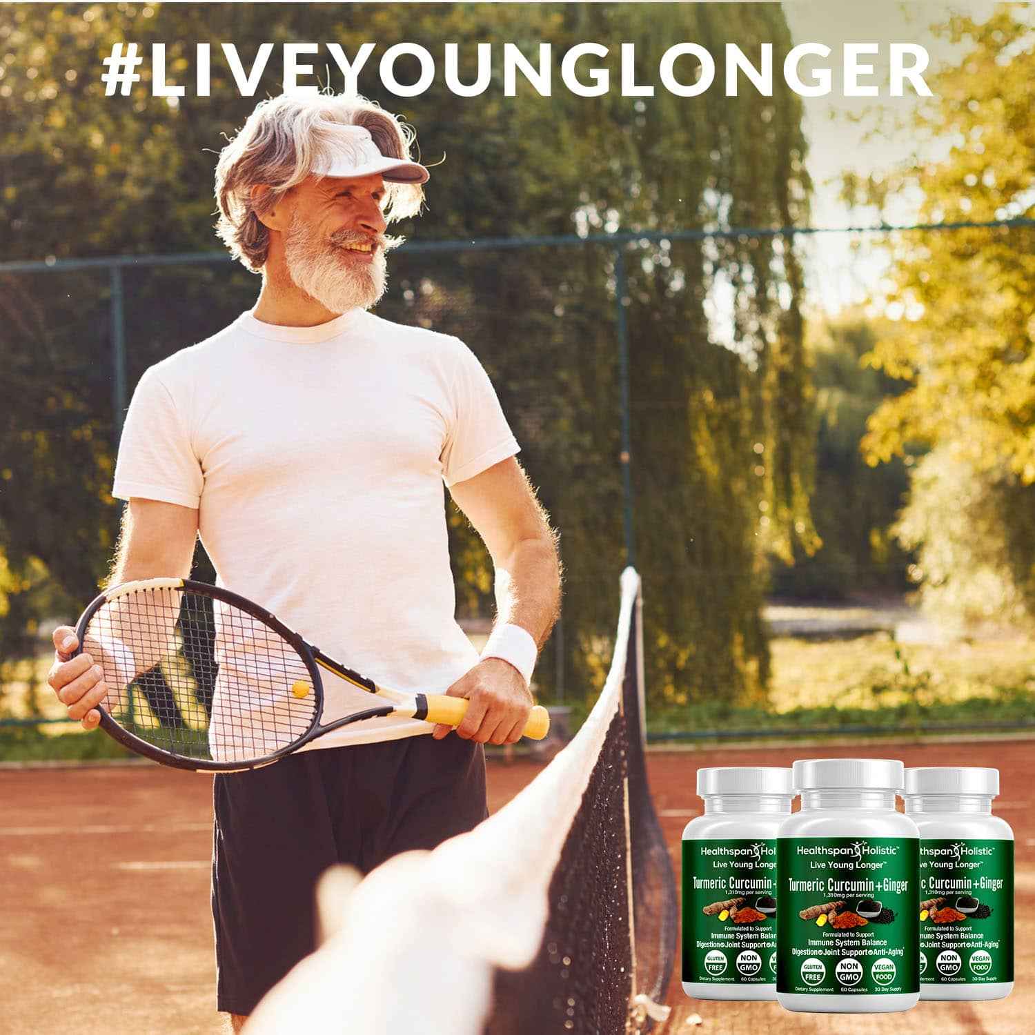 Organic Turmeric + Ginger 60 Capsules