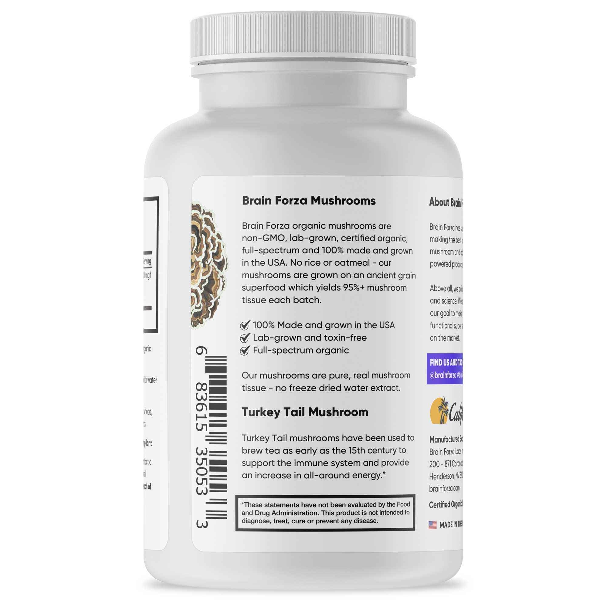 Organic Turkey Tail Mushroom, 90 Capsules