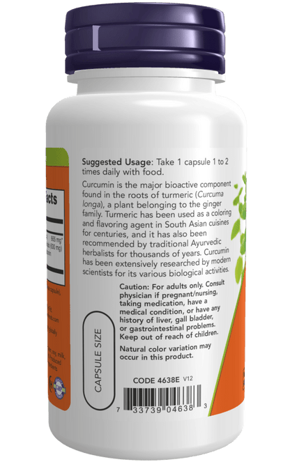 Turmeric Curcumin Veg Capsules by Country Life Natural Foods
