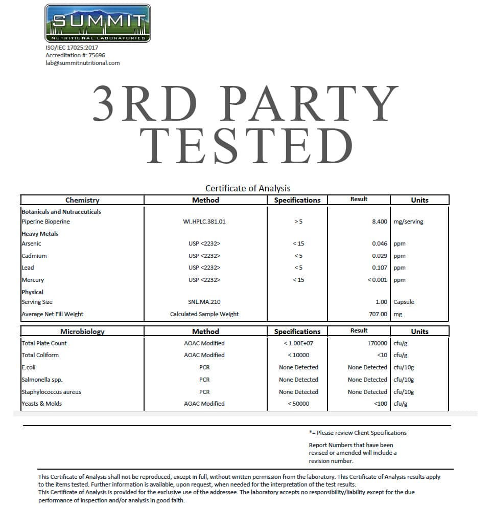 Organic Turmeric + Ginger 60 Capsules