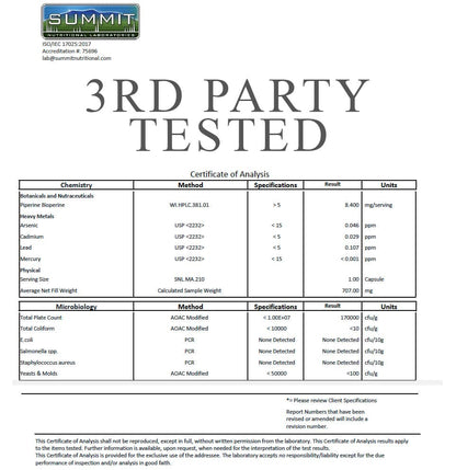 Organic Turmeric + Ginger 60 Capsules