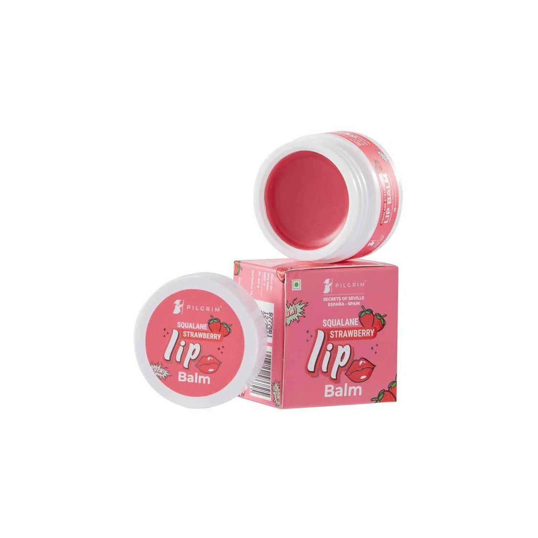 Pilgrim Spanish Lip Balm (Strawberry) For Dark Lips, Soothing &amp; Hydrating Dry &amp; Chapped Lips