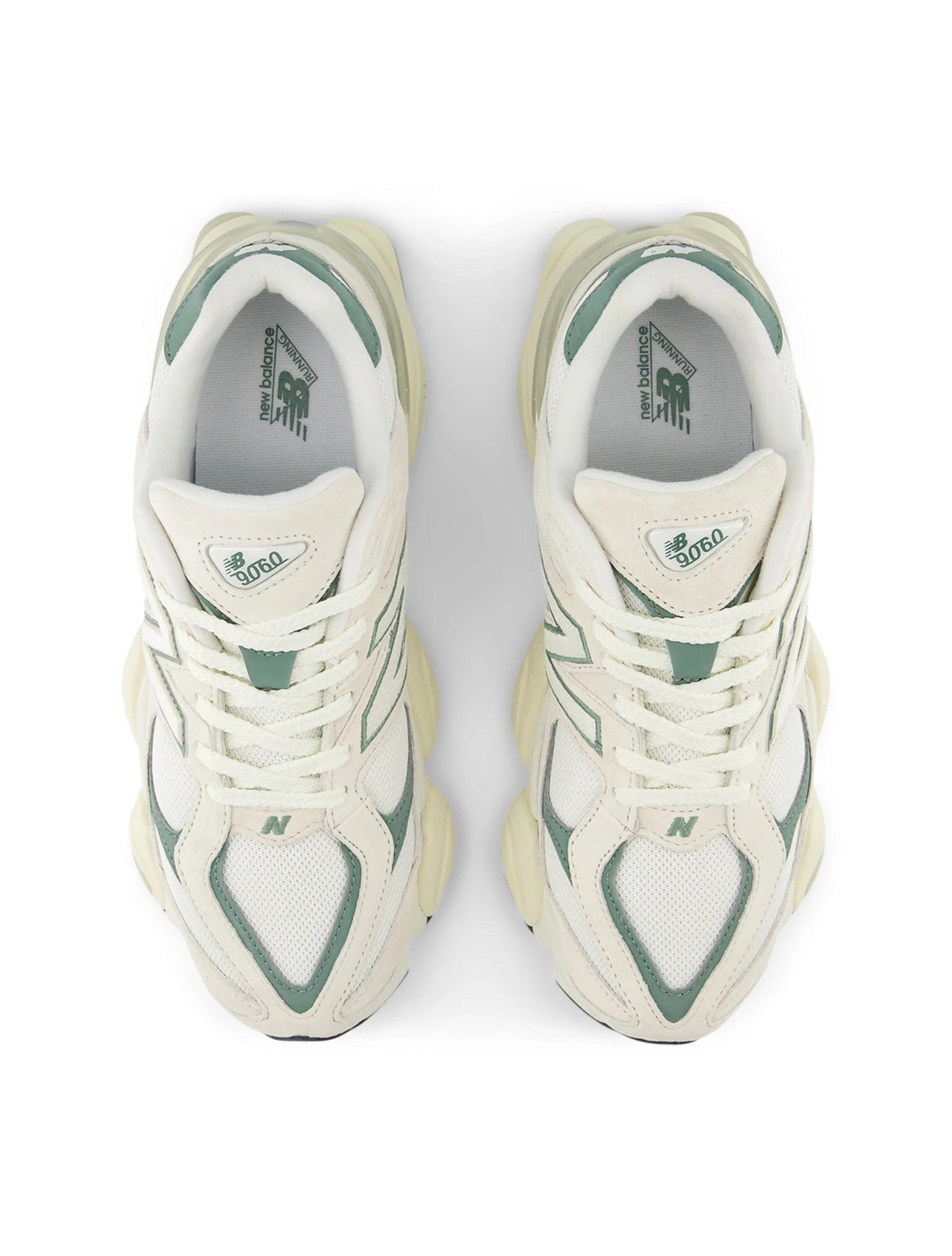 New Balance Mens 9060 Lifestyle Shoes - Beige/Green by Denim Exchange