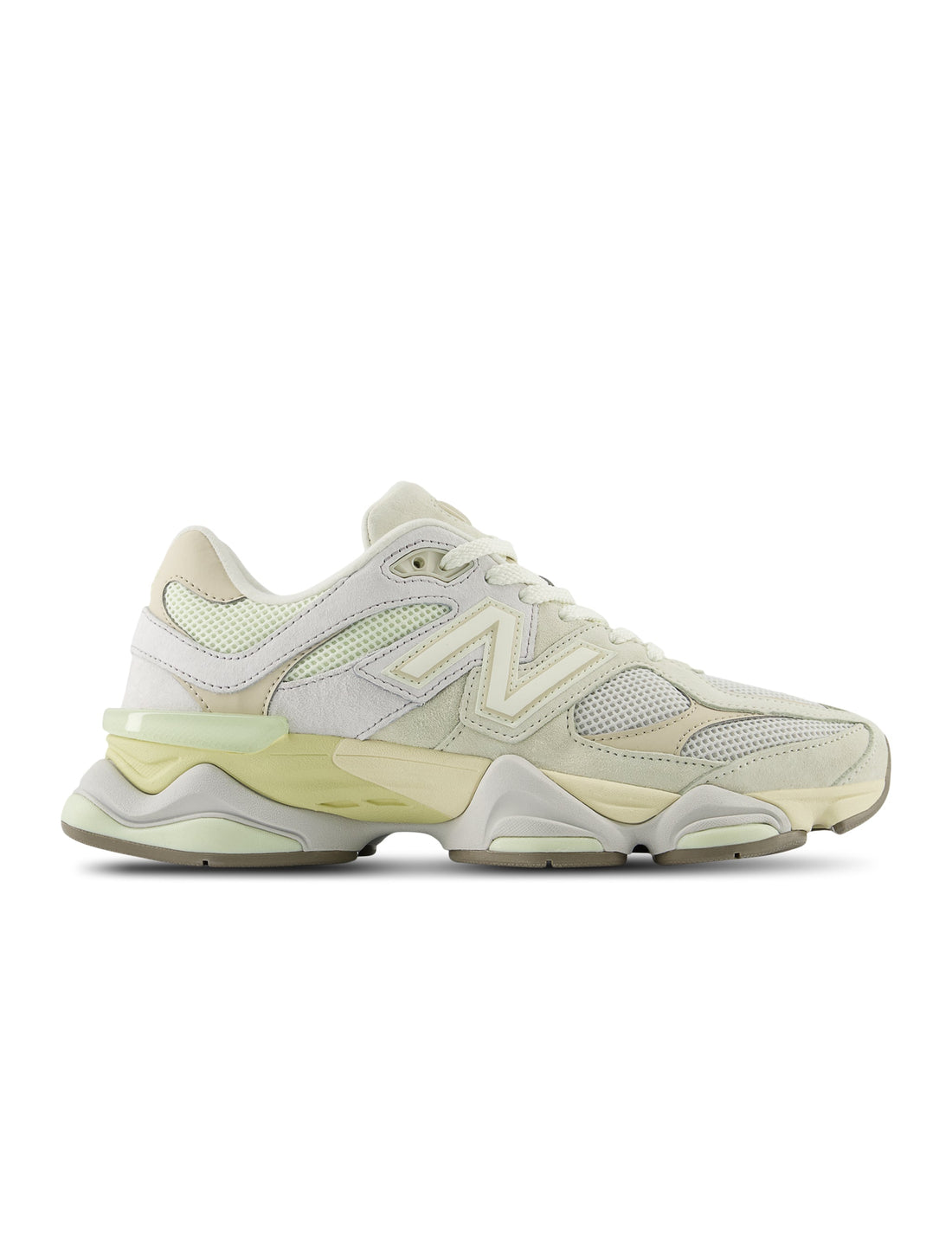 New Balance Mens 9060 Lifestyle Shoes - White/Yellow by Denim Exchange