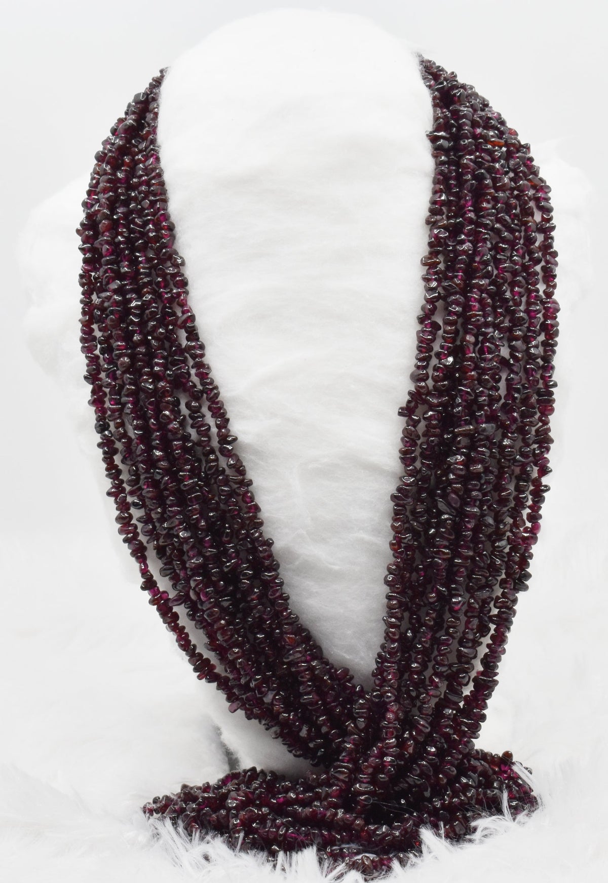 Uncut Raw Garnet Crystal Chip Beads for Necklace (Manifestation and Power)  DestGlow