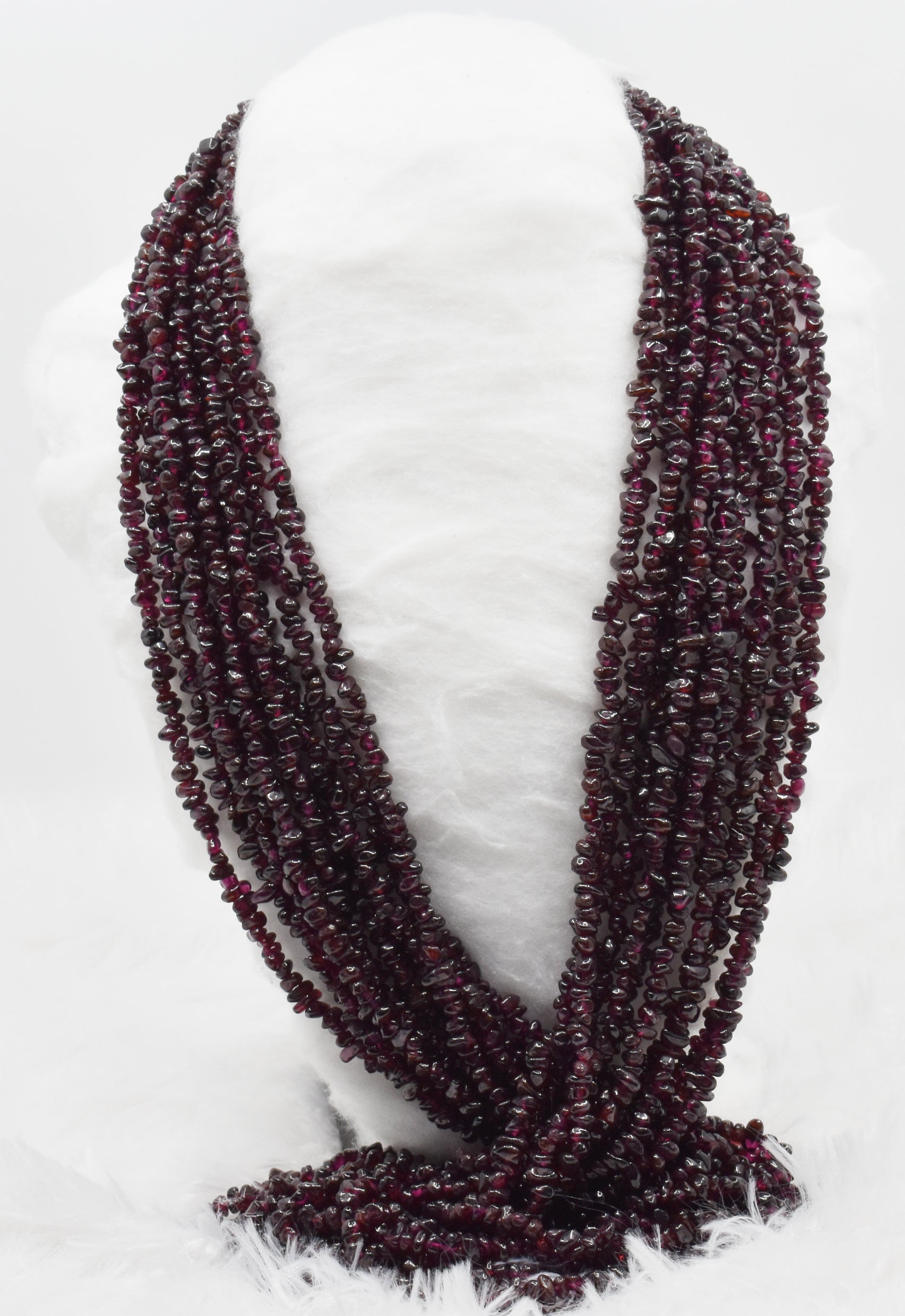 Uncut Raw Garnet Crystal Chip Beads for Necklace (Manifestation and Power)  DestGlow