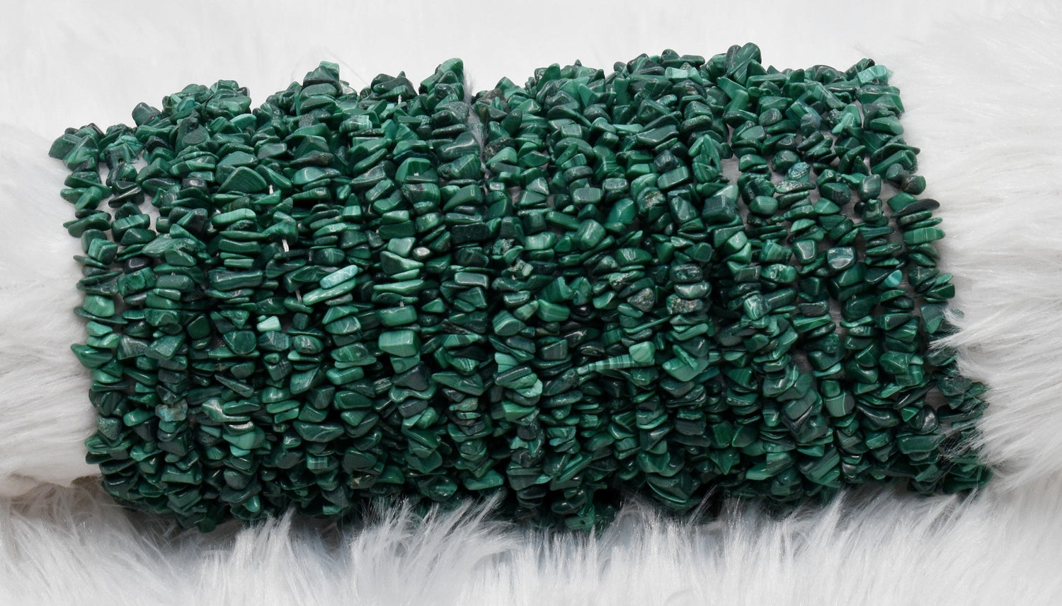 Uncut Raw Malachite Crystal Chip Beads for Necklace (Leadership and Travel)  DestGlow