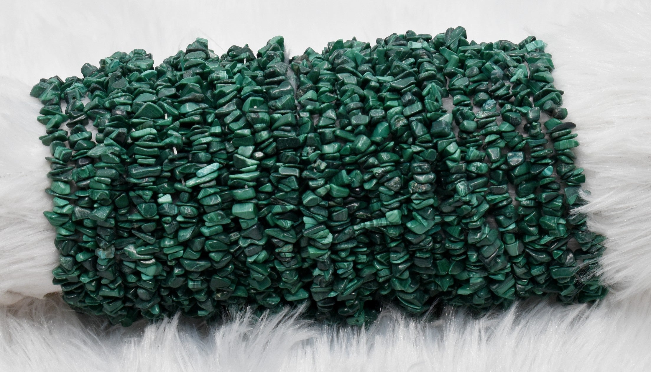 Uncut Raw Malachite Crystal Chip Beads for Necklace (Leadership and Travel)  DestGlow