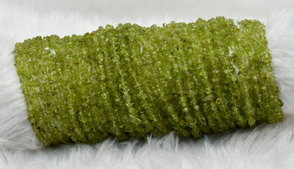 Uncut Raw Peridot Crystal Chip Beads for Necklace (Alignment Of Chakra and Chakra Cleansing )  DestGlow