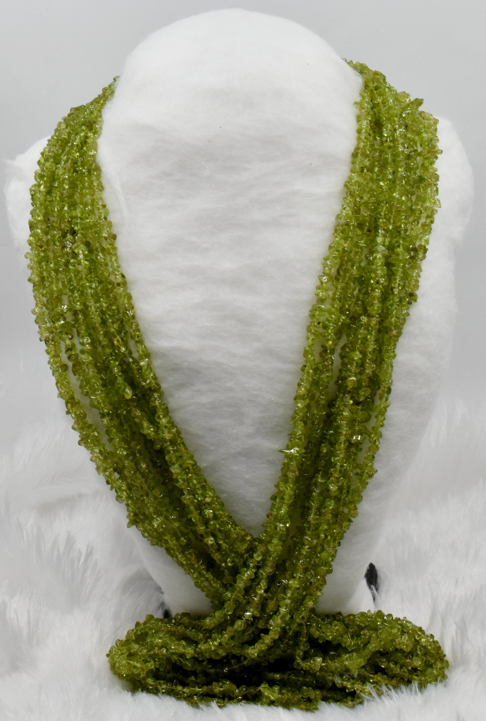 Uncut Raw Peridot Crystal Chip Beads for Necklace (Alignment Of Chakra and Chakra Cleansing )  DestGlow