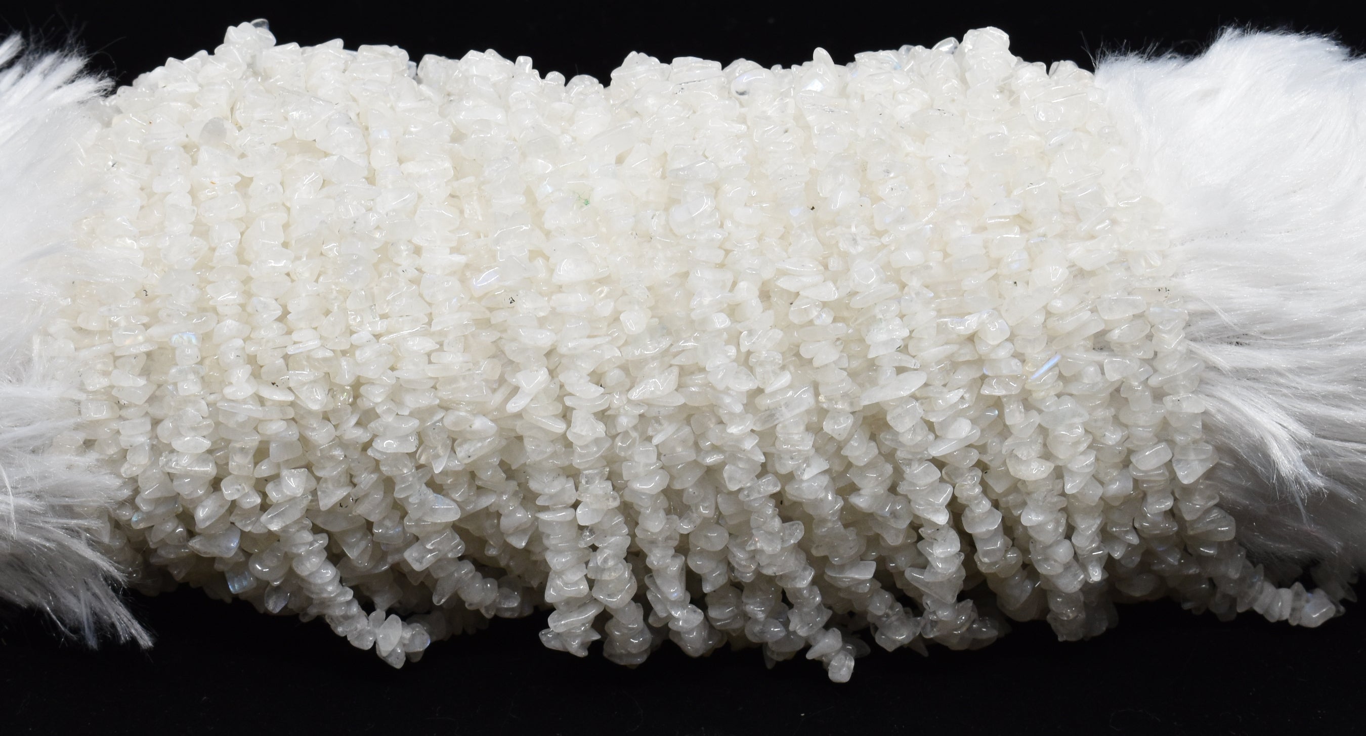 Uncut Raw White Rainbow Crystal Chip Beads for Necklace (Growth and Inspiration)  DestGlow