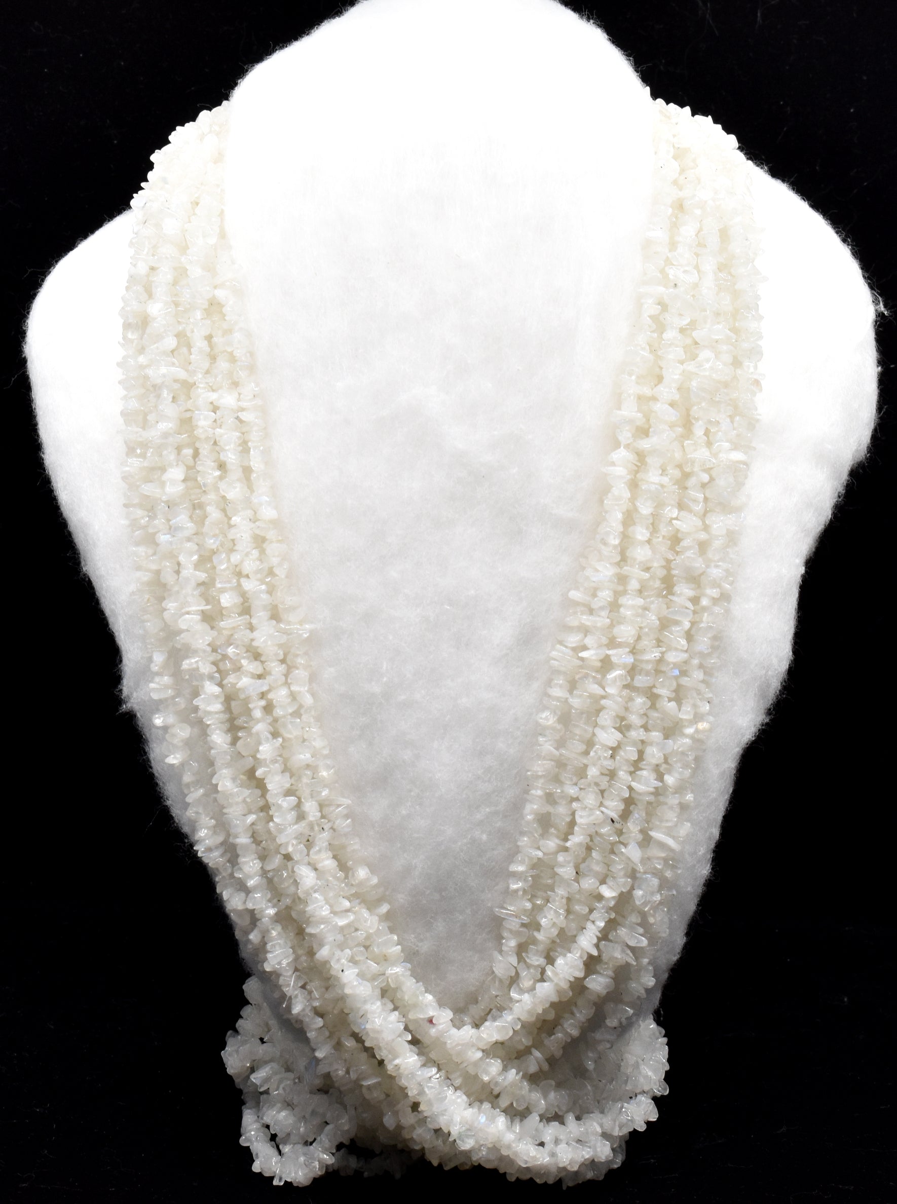 Uncut Raw White Rainbow Crystal Chip Beads for Necklace (Growth and Inspiration)  DestGlow