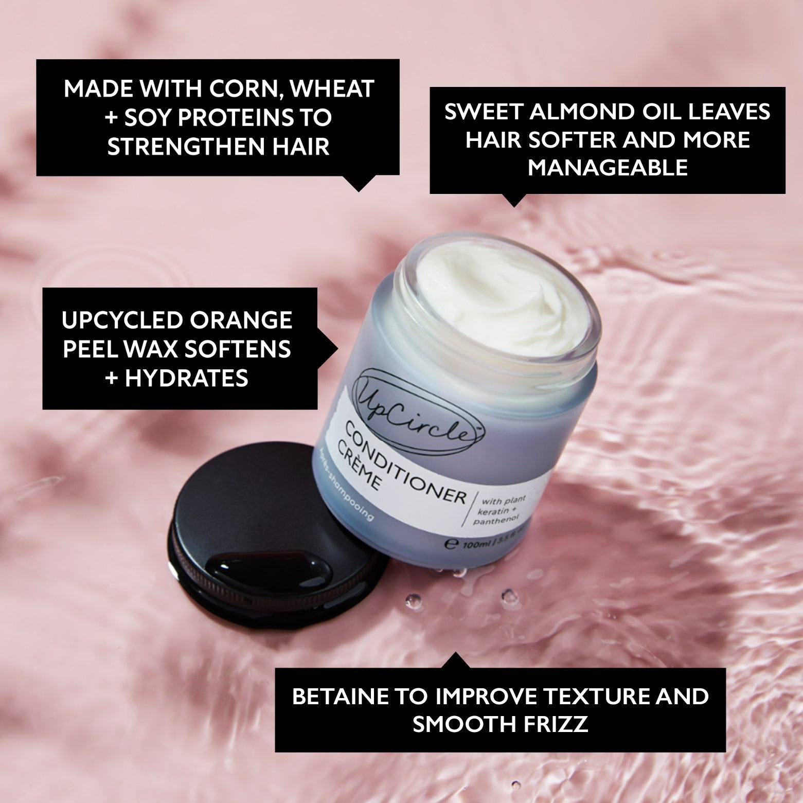 Conditioner Crème with Plant Keratin + Panthenol by UpCircle