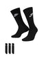 Nike 3- Pack Sportswear Everyday Essential Socks - Black by Denim Exchange