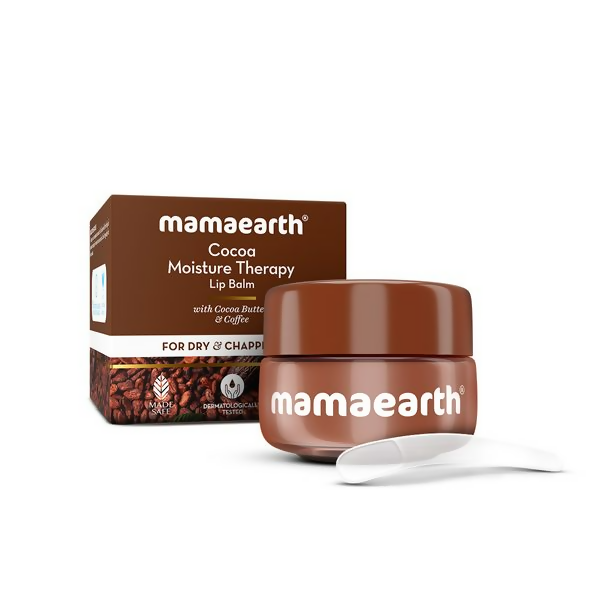 Mamaearth Cocoa Moisture Therapy Lip Balm with Cocoa Butter &amp; Coffee For Dry &amp; Chapped Lips