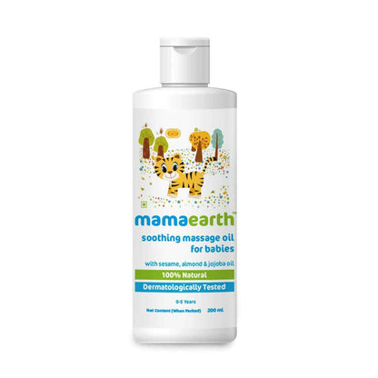 Mamaearth Daily Moisturizing Lotion &amp; Soothing Baby Massage Oil, With Sesame, Almond &amp; Jojoba Oil
