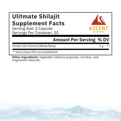Ultimate Shilajit, 60 Capsules, 1 g