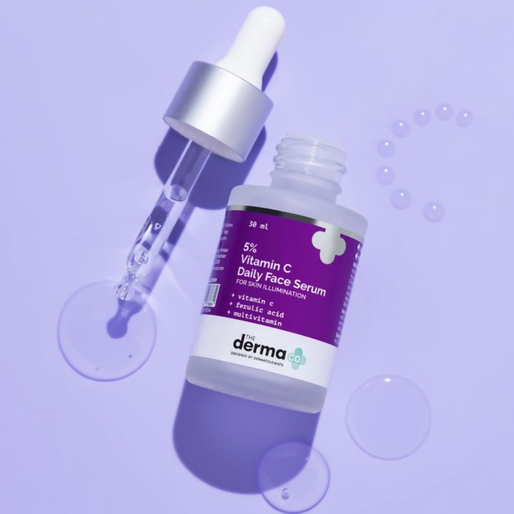 The Derma Co 5% Vitamin C Daily Face Serum With Ferulic Acid &amp; Multivitamin
