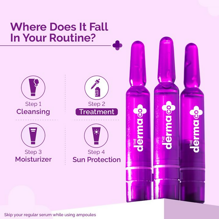 The Derma Co 15% Vitamin C Intense Brightening Ampoule Kit