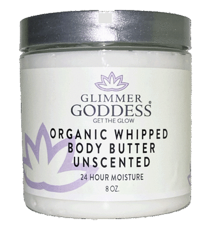 Organic Whipped Body Butter - Lemon Verbena Moisturizer for Dry Skin