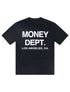 Money Dept. Los Angeles Heavyweight Tee - Black/White by Denim Exchange