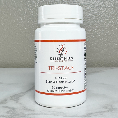 Tri-Stack Vitamin A + Vitamin D3 + Vitamin K2 Blend Supplement