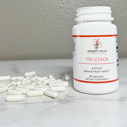 Tri-Stack Vitamin A + Vitamin D3 + Vitamin K2 Blend Supplement