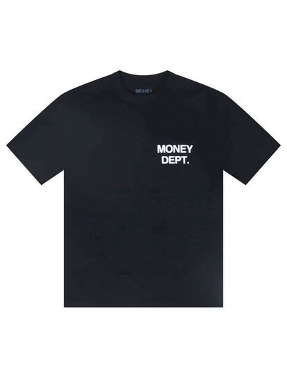 Money Dept. Los Angeles Heavyweight Tee - Black/White by Denim Exchange