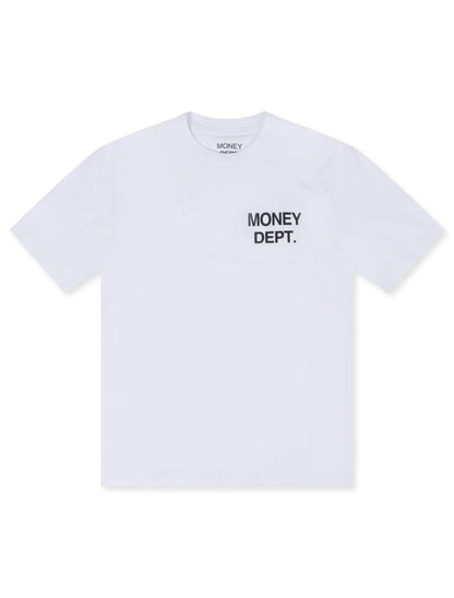 Money Dept. Los Angeles Heavyweight Tee - White/Black by Denim Exchange