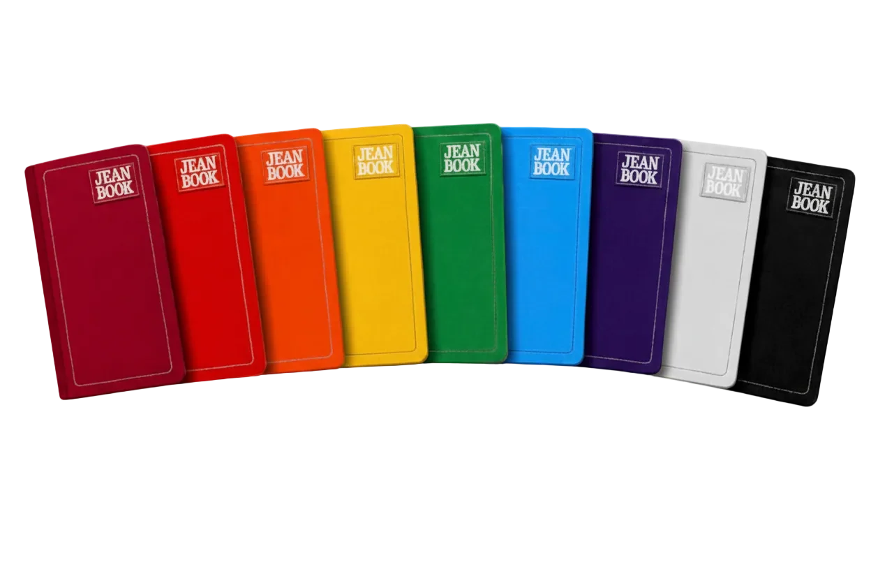 Variedad de Libretas Jean Book de Colores  DestGlow