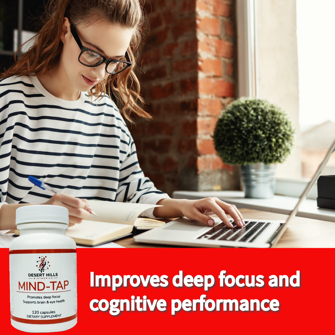 Mind-Tap Deep Focus, Memory, Cognition Boosting Capsule