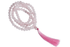 Rose Quartz Gemstone Mala, 108 Prayer Bead Mala.  DestGlow