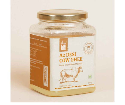 Isha Life Pure A2 Desi Cow Ghee | Made Traditionally from Curd | Made from Grass-fed Free Grazing Desi Cows&