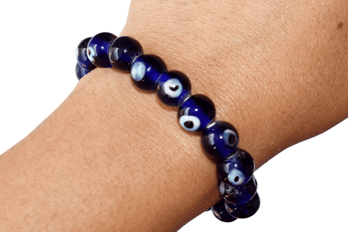 Evil Eye Bracelet, Good Luck Protection Charm, Baby Shower Gift.  DestGlow