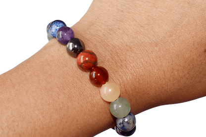 7 Chakra Bracelet, Chakra Crystals Bracelet, Yoga Reiki Healing Crystal Bracelet  DestGlow