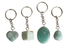 Amazonite Key Chain, Gemstone Keychain Crystal Key Ring (Trust and Breaking Addictions)  DestGlow