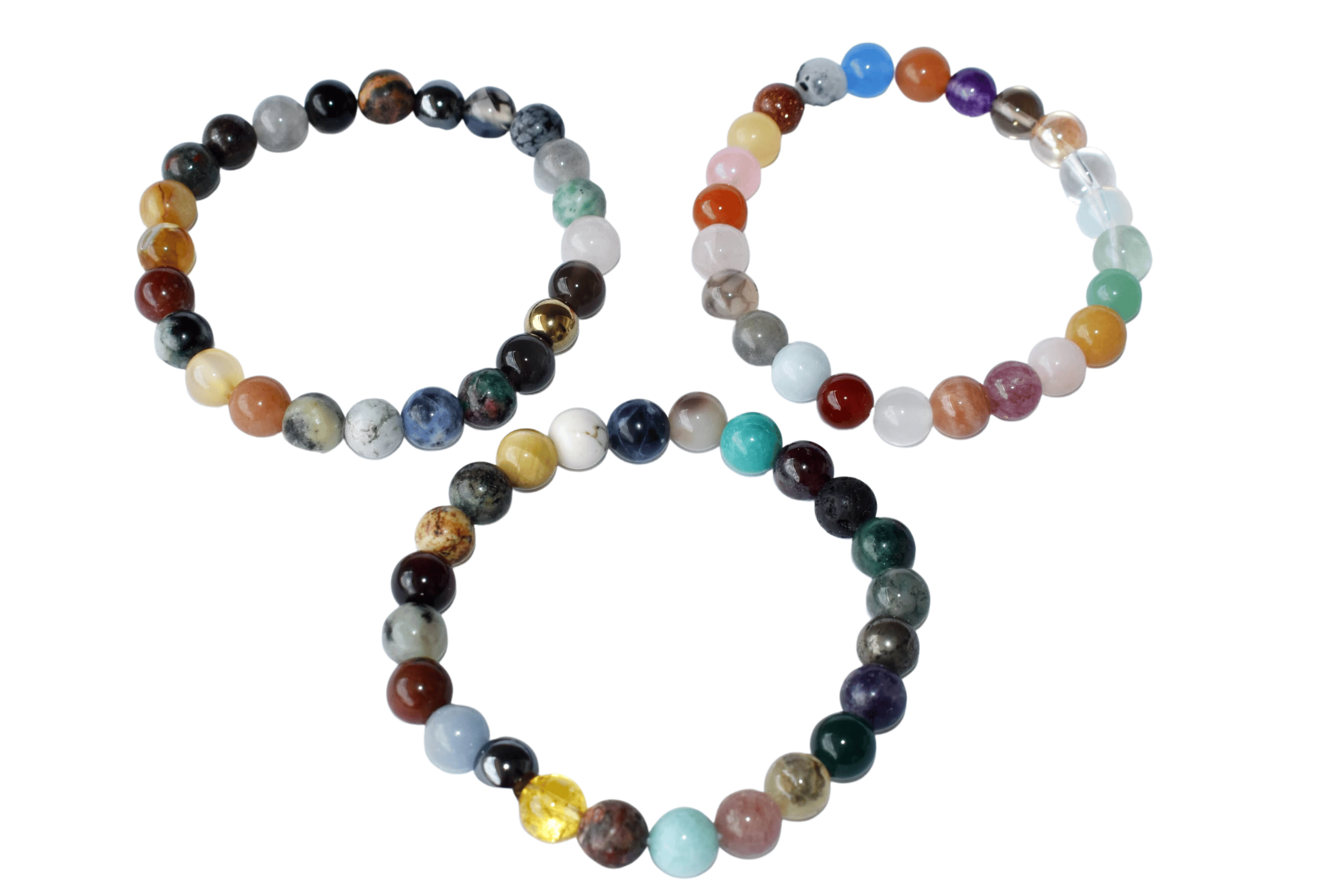 Happy Beads Crystal Bracelet, Assorted Crystal Bead Bracelet