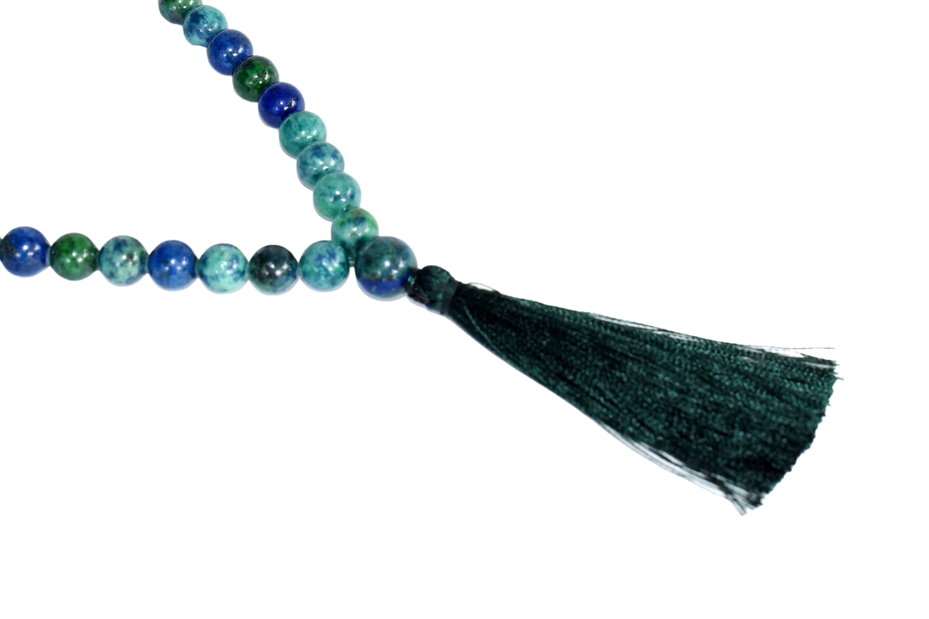 Azurite Malachite Beads Mala  DestGlow