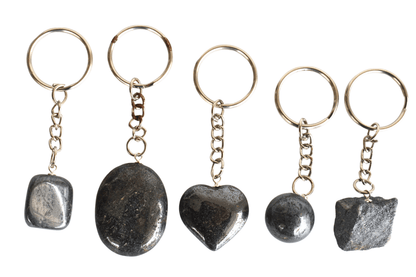 Hematite Key Chain, Gemstone Keychain Crystal Key Ring (Inspiration and Stress Relief)  DestGlow