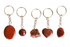 Red Jasper Key Chain, Gemstone Keychain Crystal Key Ring (Generosity and Balance)  DestGlow