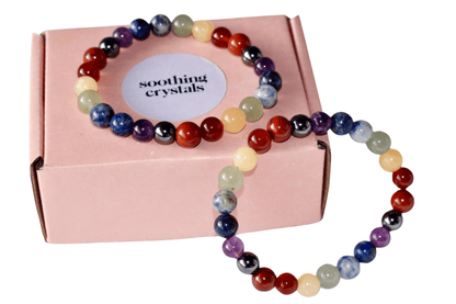 7 Chakra Bracelet, Chakra Crystals Bracelet, Yoga Reiki Healing Crystal Bracelet  DestGlow