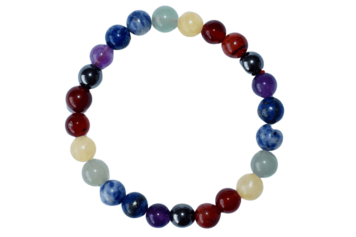 7 Chakra Bracelet, Chakra Crystals Bracelet, Yoga Reiki Healing Crystal Bracelet  DestGlow
