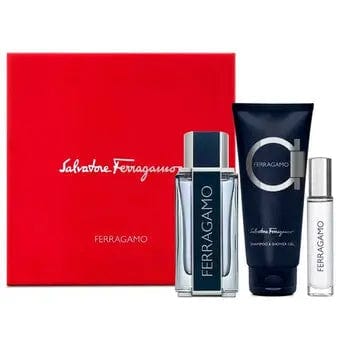 Uomo By Salvatore Ferragamo For Men 3pc Gift Set by perfumesandrea