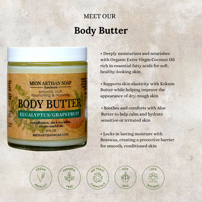 Body Butter | High in Essential Vitamins and Fatty Acids by MION Artisan Soap Co.