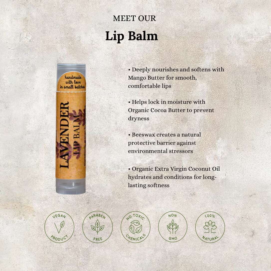 Lip Balm | Made with Cocoa &amp; Mango Butter by MION Artisan Soap Co.