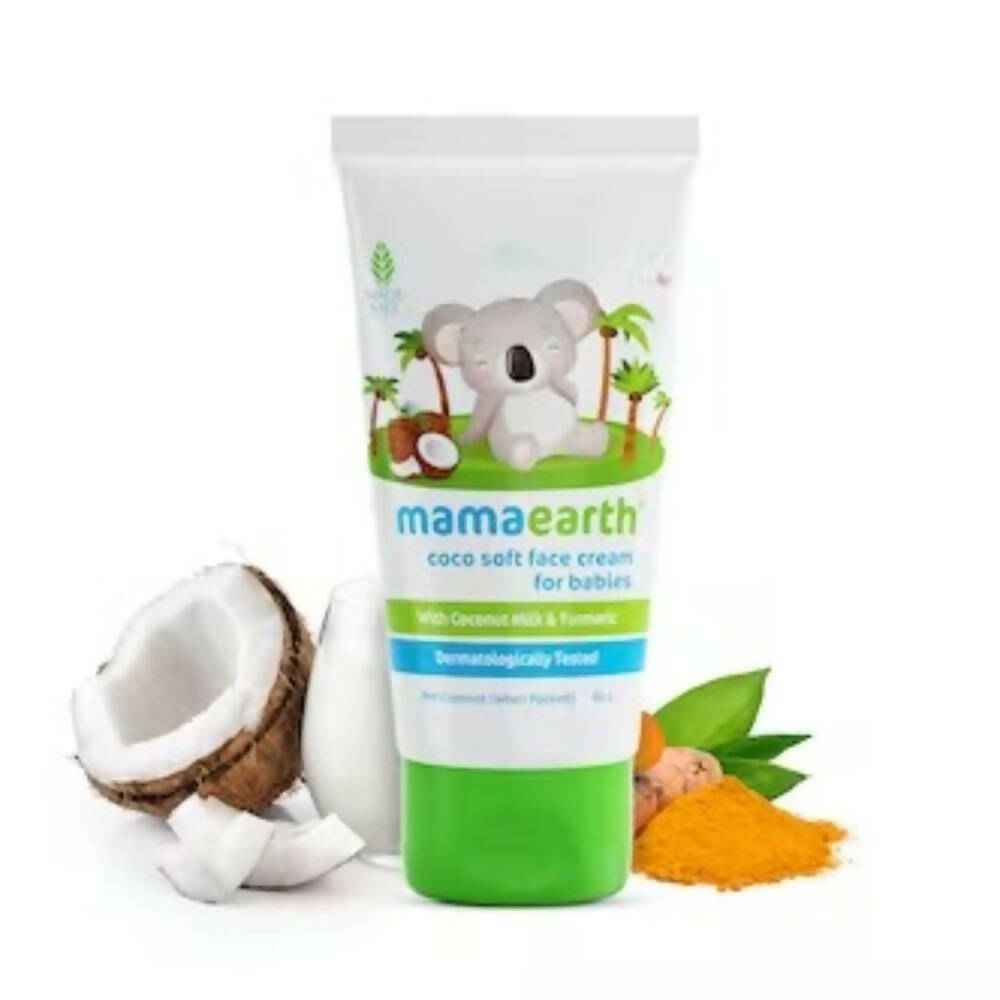 Mamaearth Coco Soft Face Cream With Coconut Milk &amp; Turmeric For Babies