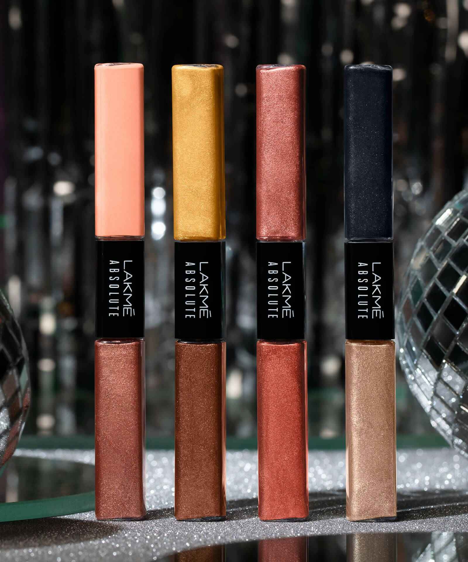 Lakme Absolute Explore Liquid Eye Shadow - Cashmere Love &amp; Diamond Black